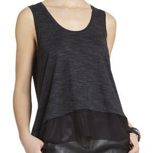 BCBG Clover Long-Back Sleeveless Top